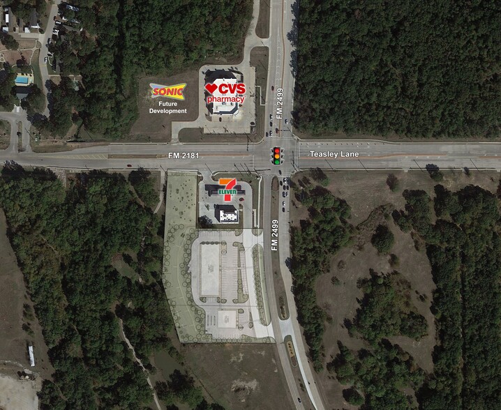 FM 2181 & FM 2499, Denton, TX en alquiler - Vista aérea - Imagen 1 de 3