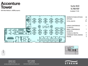 500 W Madison St, Chicago, IL en alquiler Plano de la planta- Imagen 1 de 1