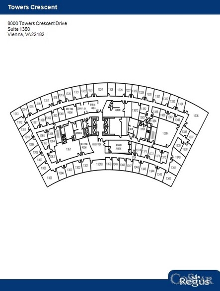 8000 Towers Crescent Dr, Vienna, VA en alquiler Plano de la planta- Imagen 1 de 1