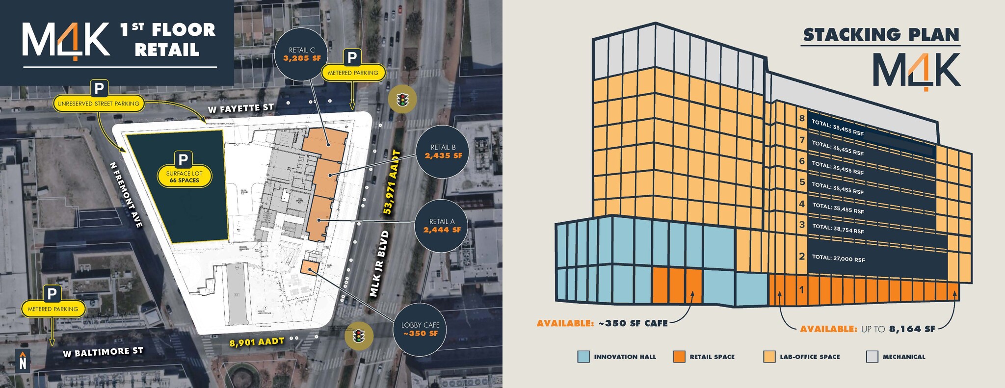 4 N Martin Luther King Jr Blvd, Baltimore, MD en alquiler Plano de la planta- Imagen 1 de 1