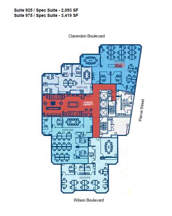 1560 Wilson Blvd, Arlington, VA en alquiler Plano de la planta- Imagen 1 de 10