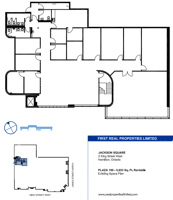 100, 110, and 120 King St W, Hamilton, ON en alquiler Plano de la planta- Imagen 1 de 1