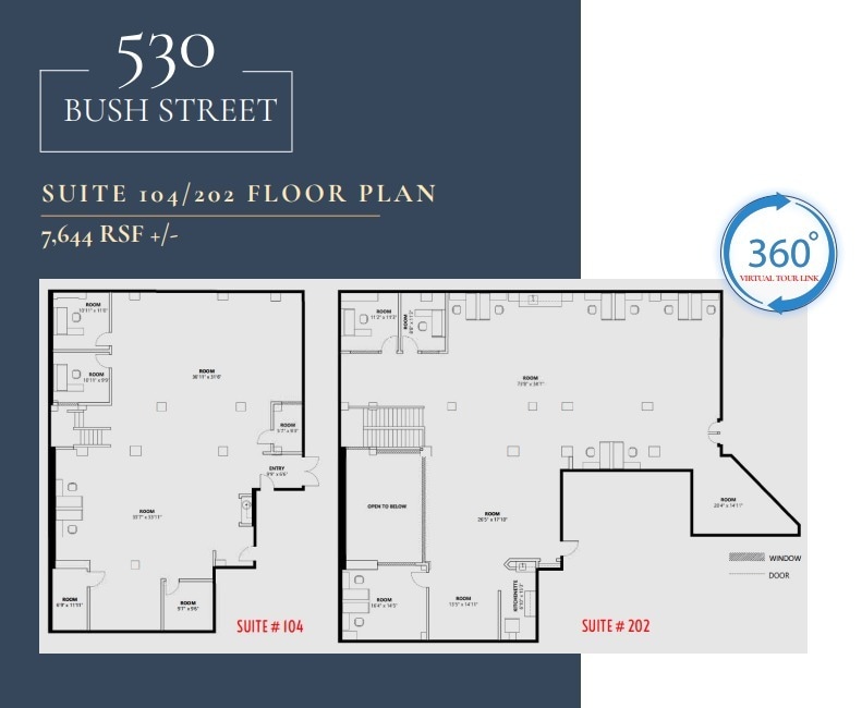 530 Bush St, San Francisco, CA en alquiler Plano de la planta- Imagen 1 de 1