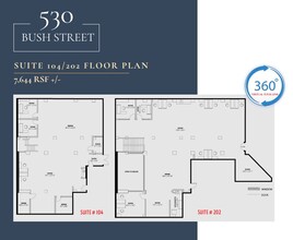 530 Bush St, San Francisco, CA en alquiler Plano de la planta- Imagen 1 de 1