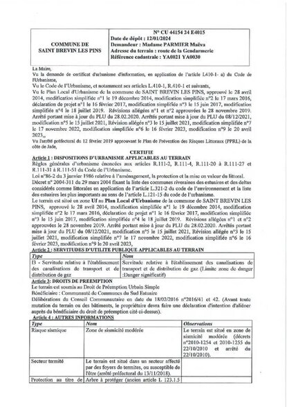 Terreno en Saint-Brevin-les-Pins en venta - Plano de la planta - Imagen 3 de 6