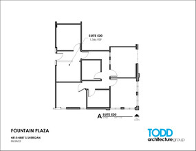 4815-4821 S Sheridan Rd, Tulsa, OK en alquiler Plano de la planta- Imagen 1 de 2