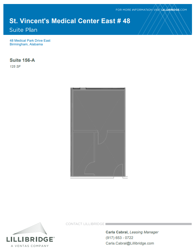 46-52 Medical Park Dr E, Birmingham, AL en alquiler Plano de la planta- Imagen 1 de 1