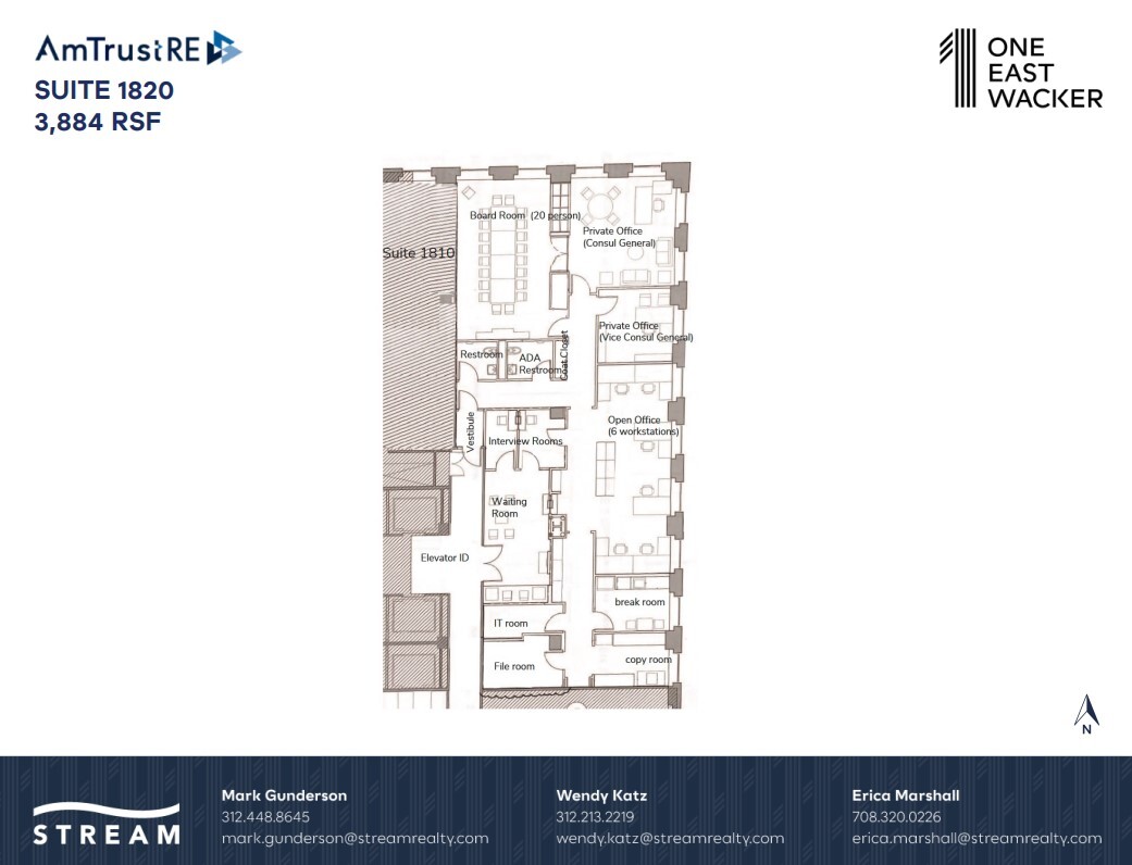 1 E Wacker Dr, Chicago, IL en alquiler Plano de la planta- Imagen 1 de 1