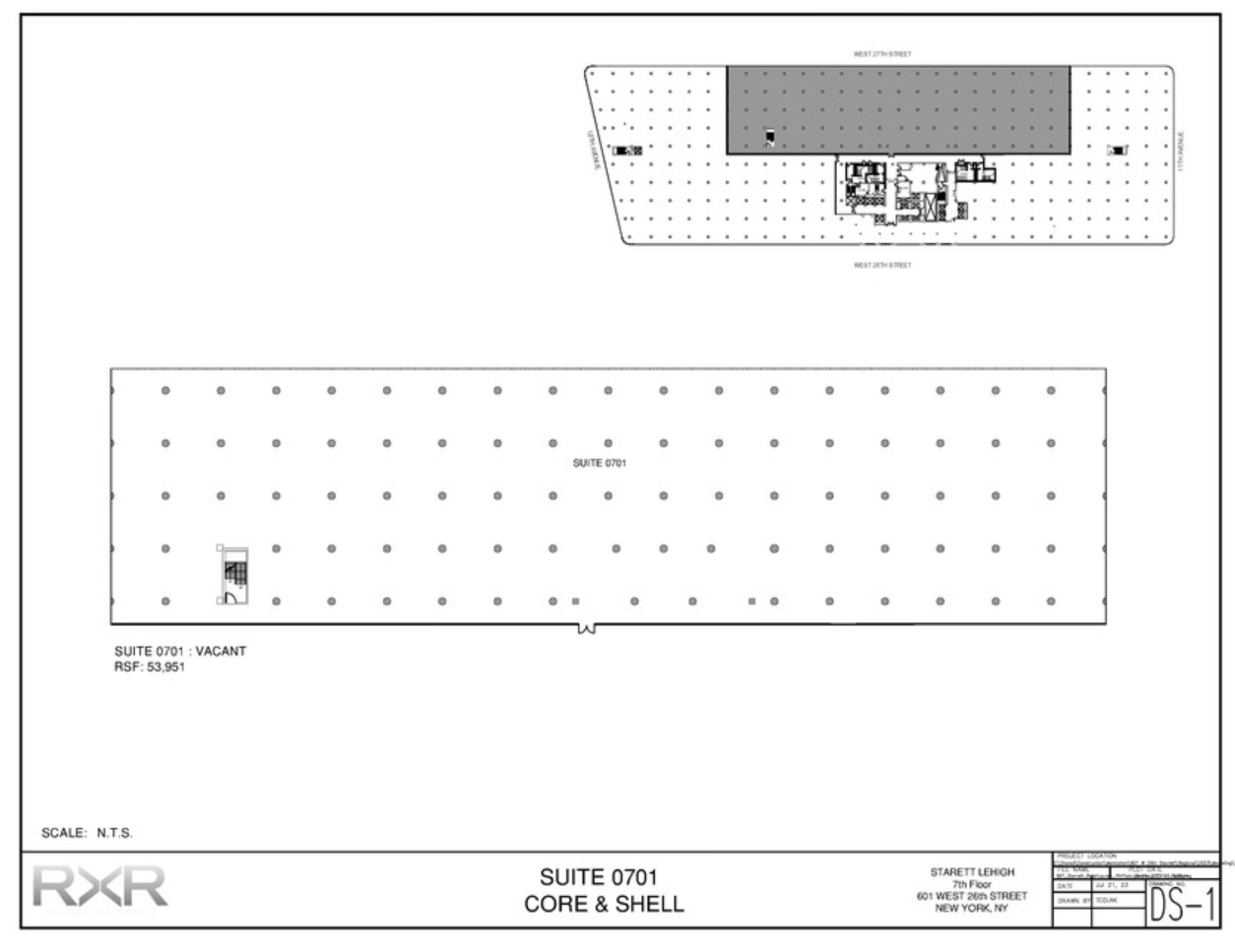 601 W 26th St, New York, NY en alquiler Plano de la planta- Imagen 1 de 1