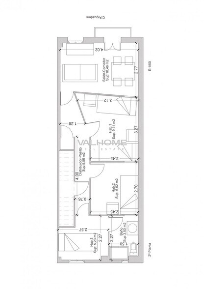 Edificio residencial en Manresa, Barcelona en venta - Plano de planta tipo - Imagen 3 de 4
