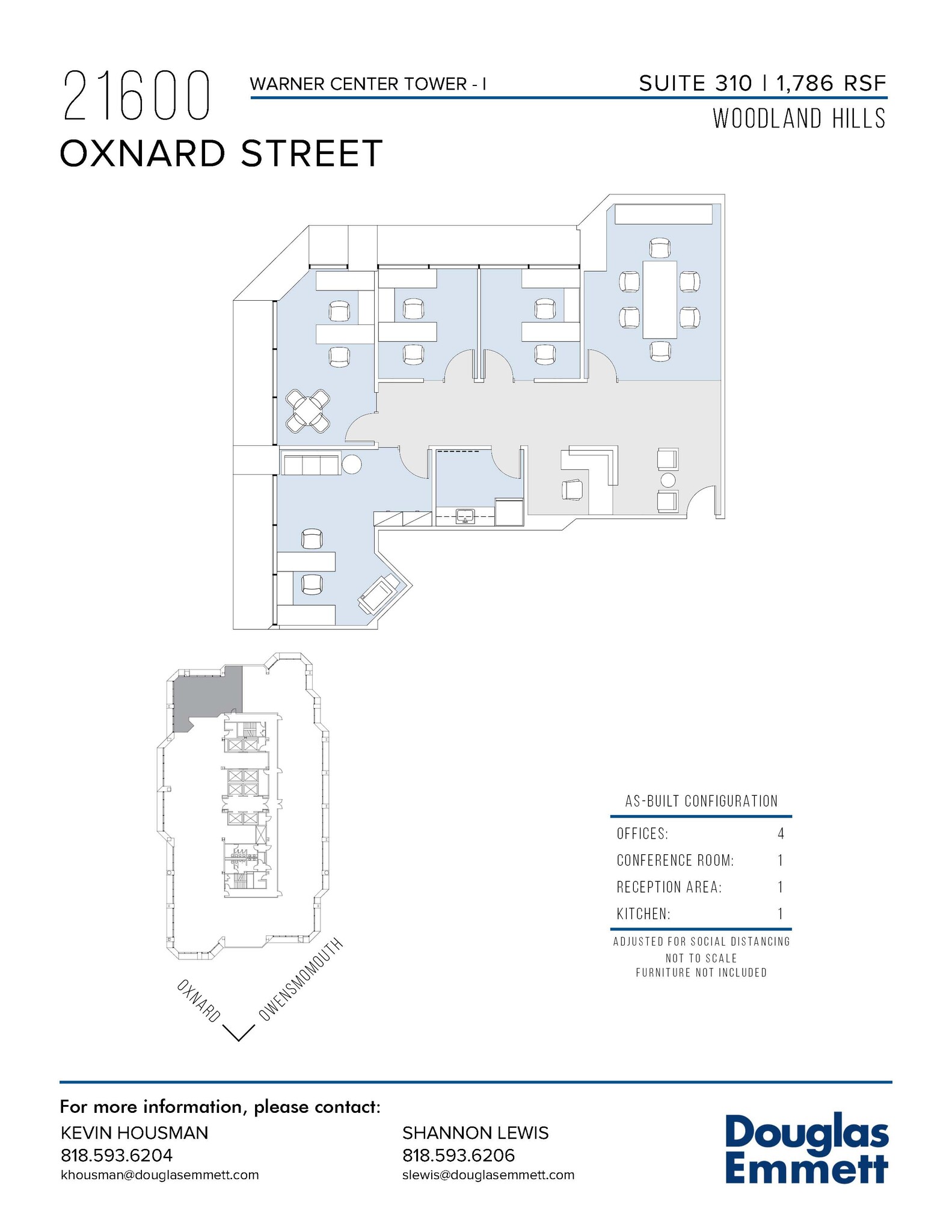 21600 Oxnard St, Woodland Hills, CA en alquiler Plano de la planta- Imagen 1 de 1