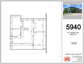 5940 W Touhy Ave, Niles, IL en alquiler Plano de la planta- Imagen 1 de 6