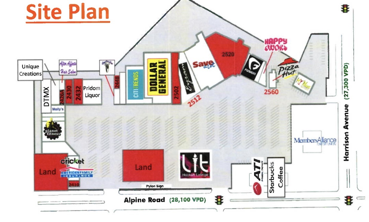 2447 S Alpine Rd, Rockford, IL en alquiler Plano del sitio- Imagen 1 de 11