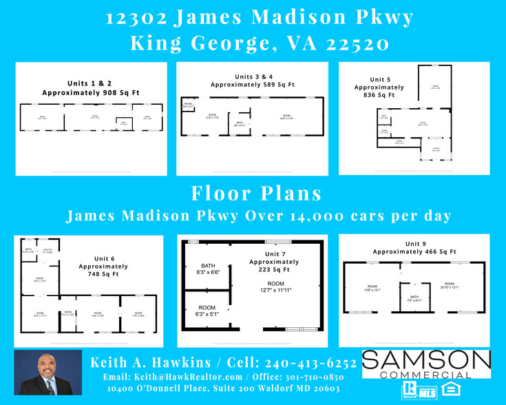 12302-12356 James Madison Pky, King George, VA en alquiler - Plano de la planta - Imagen 2 de 13