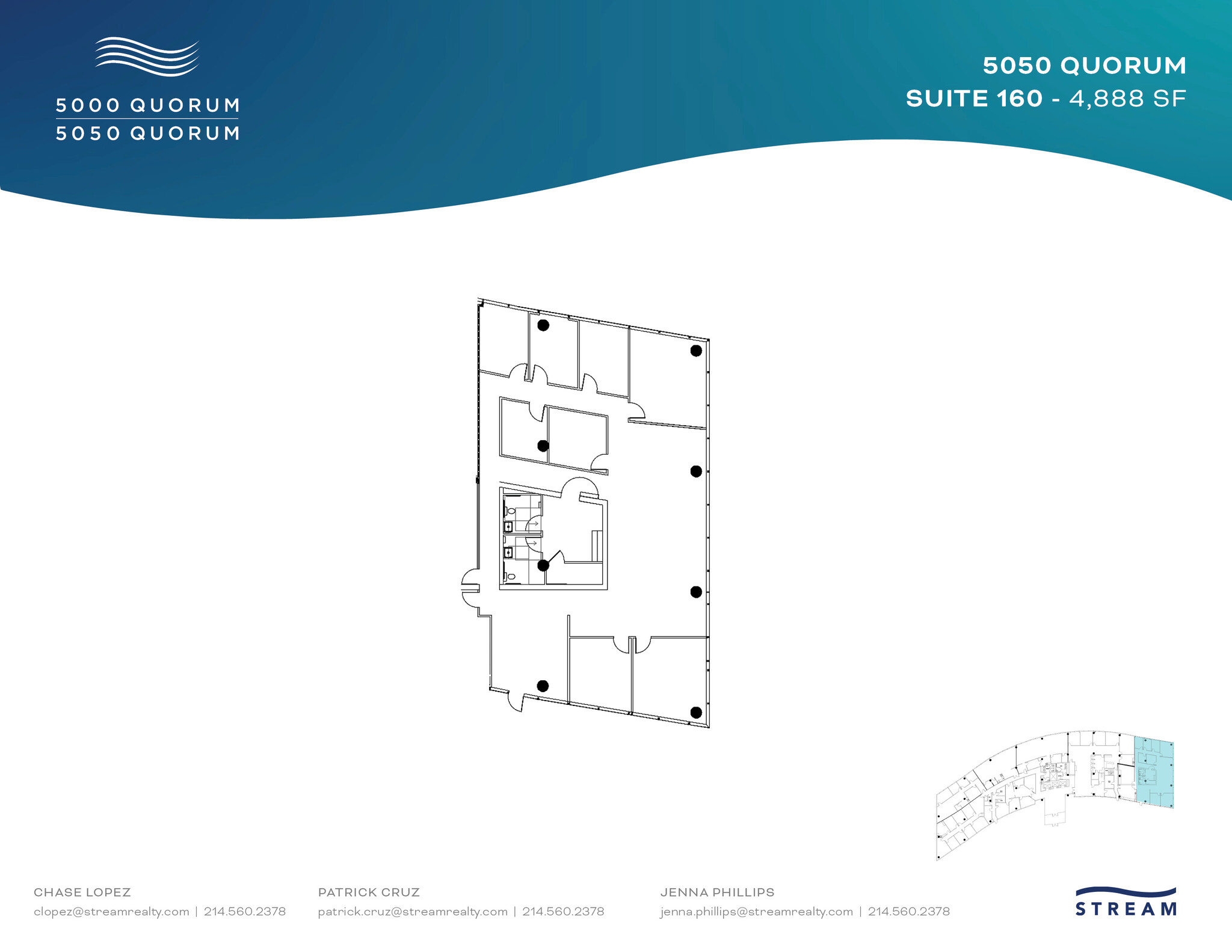 5050 Quorum Dr, Dallas, TX en alquiler Plano de la planta- Imagen 1 de 1