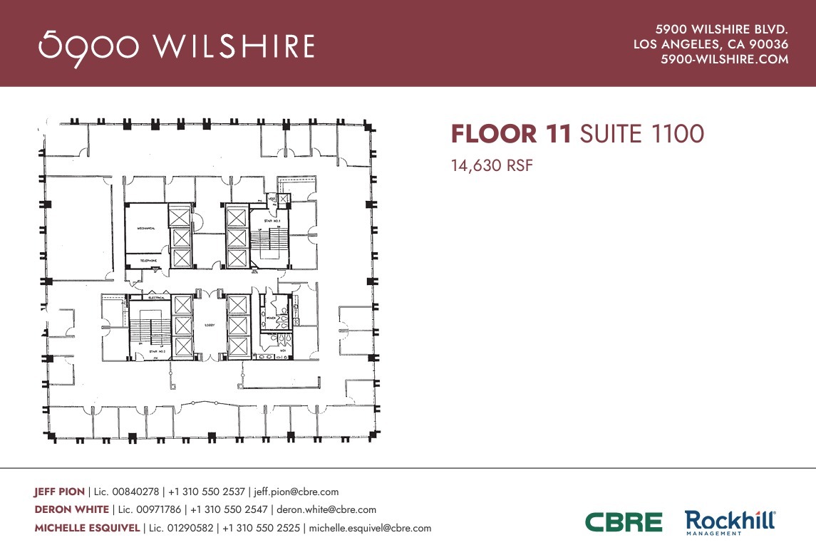 5900 Wilshire Blvd, Los Angeles, CA en alquiler Plano de la planta- Imagen 1 de 1