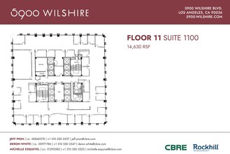 5900 Wilshire Blvd, Los Angeles, CA en alquiler Plano de la planta- Imagen 1 de 1