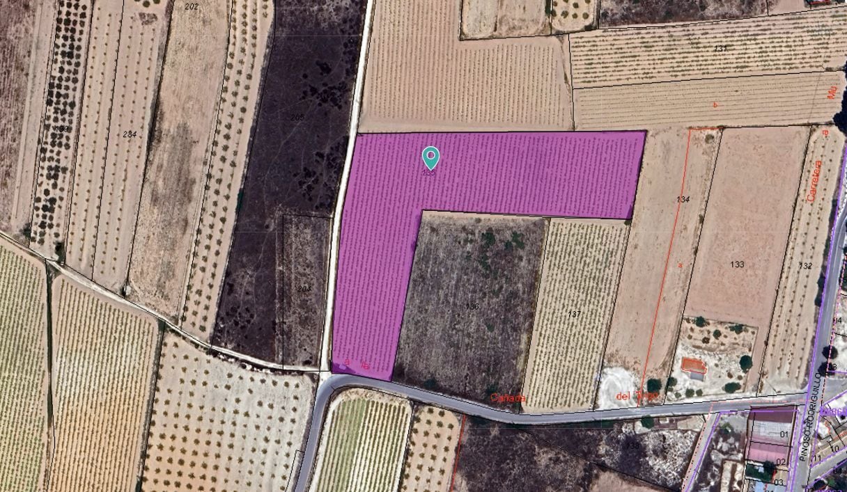 Terreno en PINOSO, Alicante en venta Vista aérea- Imagen 1 de 2