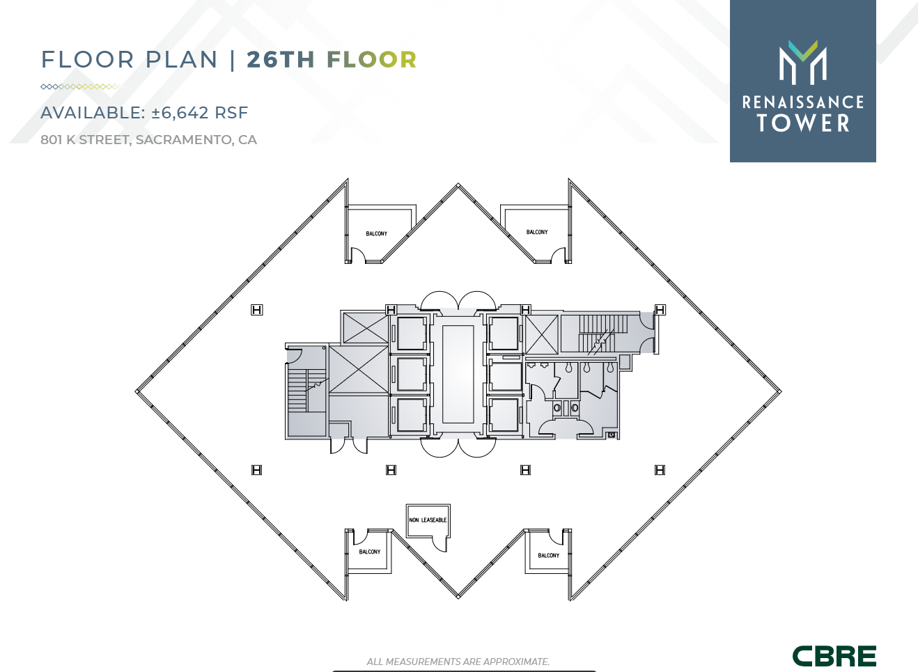 801 K St, Sacramento, CA en alquiler Plano de la planta- Imagen 1 de 1