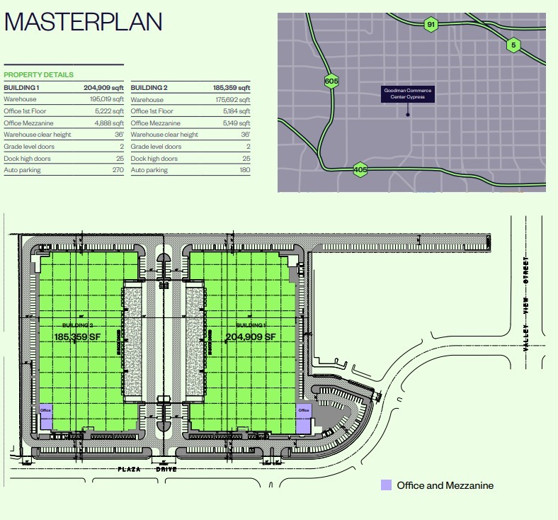 5757 Plaza Dr, Cypress, CA en alquiler Plano del sitio- Imagen 1 de 1