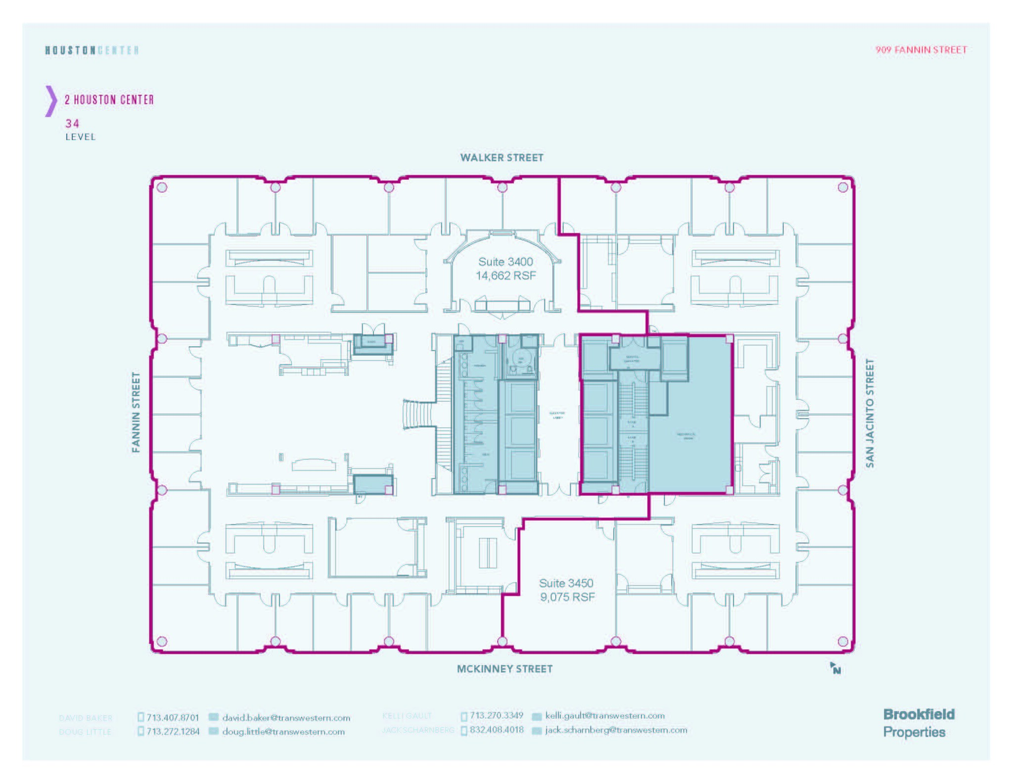 909 Fannin St, Houston, TX en alquiler Plano de la planta- Imagen 1 de 1