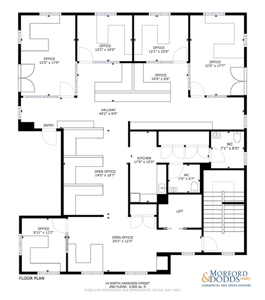 14 N Harrison St, Princeton, NJ en alquiler - Plano de la planta - Imagen 2 de 2