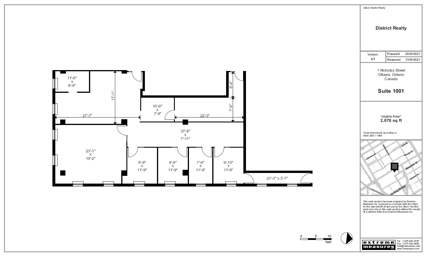 1-5 Nicholas St, Ottawa, ON en alquiler Plano de la planta- Imagen 1 de 1