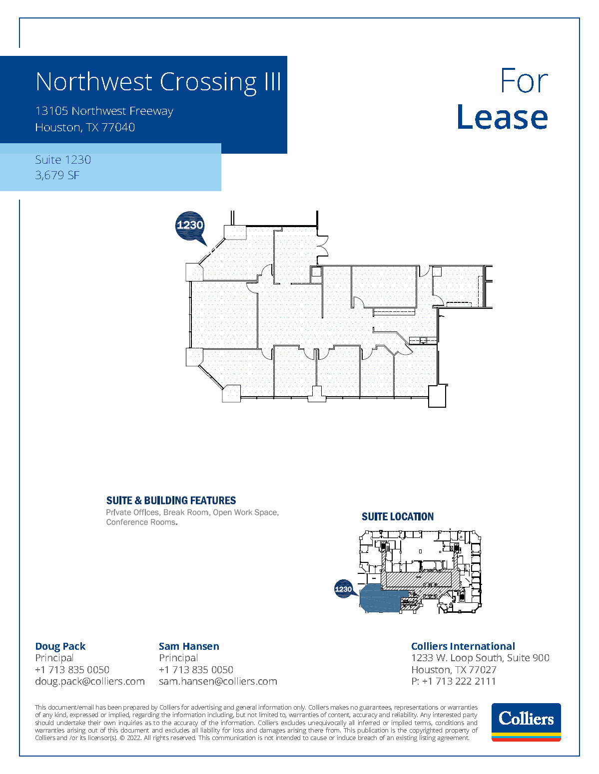 13105 Northwest Fwy, Houston, TX en alquiler Plano de la planta- Imagen 1 de 1