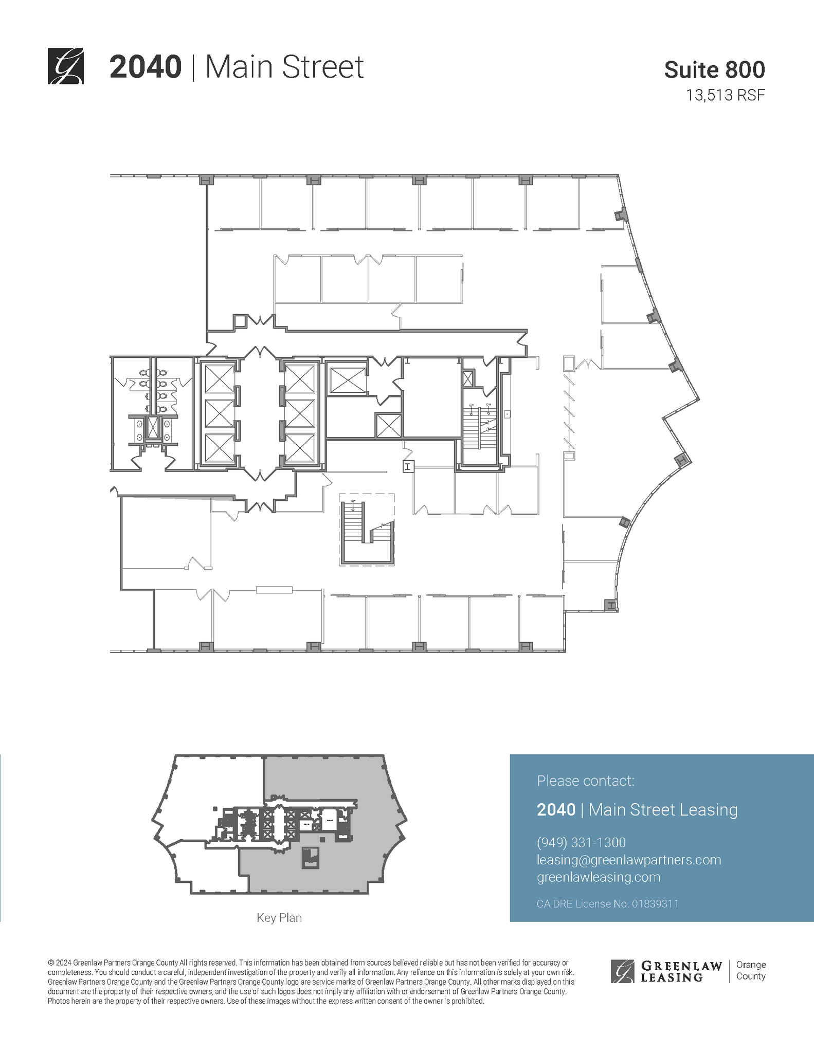 2040 Main St, Irvine, CA en alquiler Plano de la planta- Imagen 1 de 2