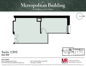 134 N LaSalle St, Chicago, IL en alquiler Plano de la planta- Imagen 1 de 1