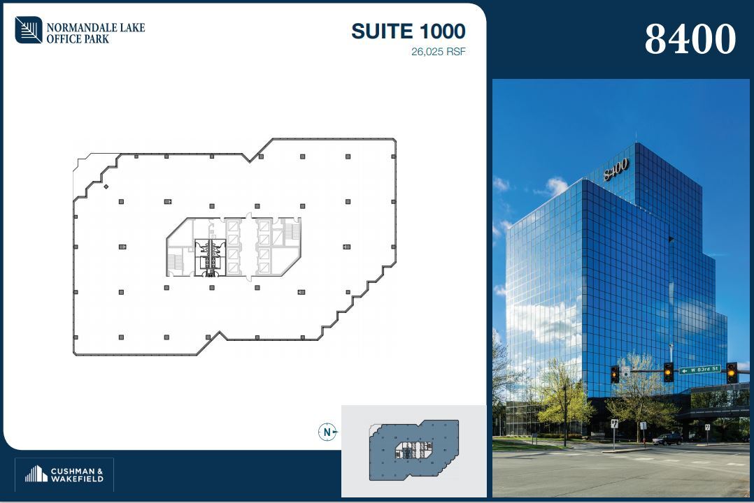 8000-8500 Normandale Lake Blvd, Bloomington, MN en alquiler Plano de la planta- Imagen 1 de 1