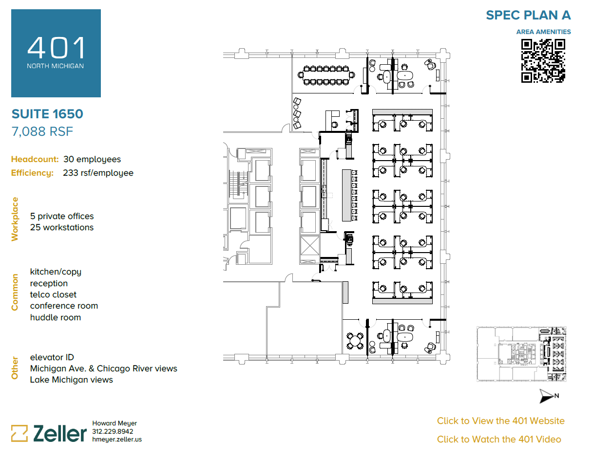 401 N Michigan Ave, Chicago, IL en alquiler Plano de la planta- Imagen 1 de 3