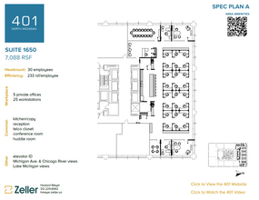 401 N Michigan Ave, Chicago, IL en alquiler Plano de la planta- Imagen 1 de 3