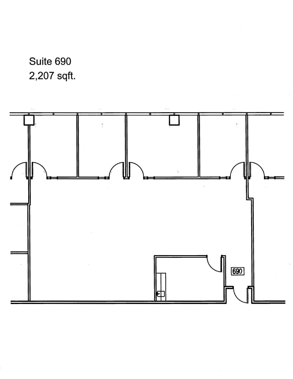 3530 Wilshire Blvd, Los Angeles, CA en alquiler Plano de la planta- Imagen 1 de 1