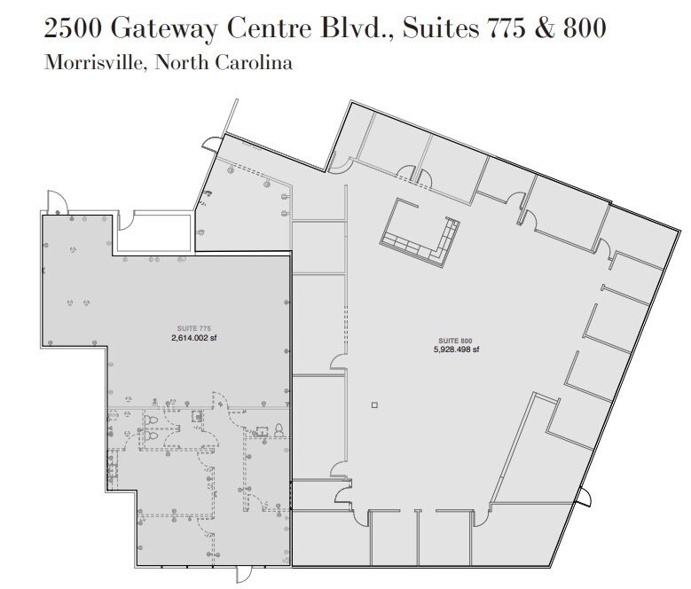 2500 Gateway Centre Blvd, Morrisville, NC en alquiler Plano de la planta- Imagen 1 de 1