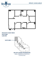 949 S Coast Dr, Costa Mesa, CA en alquiler Plano de la planta- Imagen 1 de 1