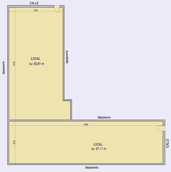 Local en Lorca en venta - Plano de la planta - Imagen 1 de 10