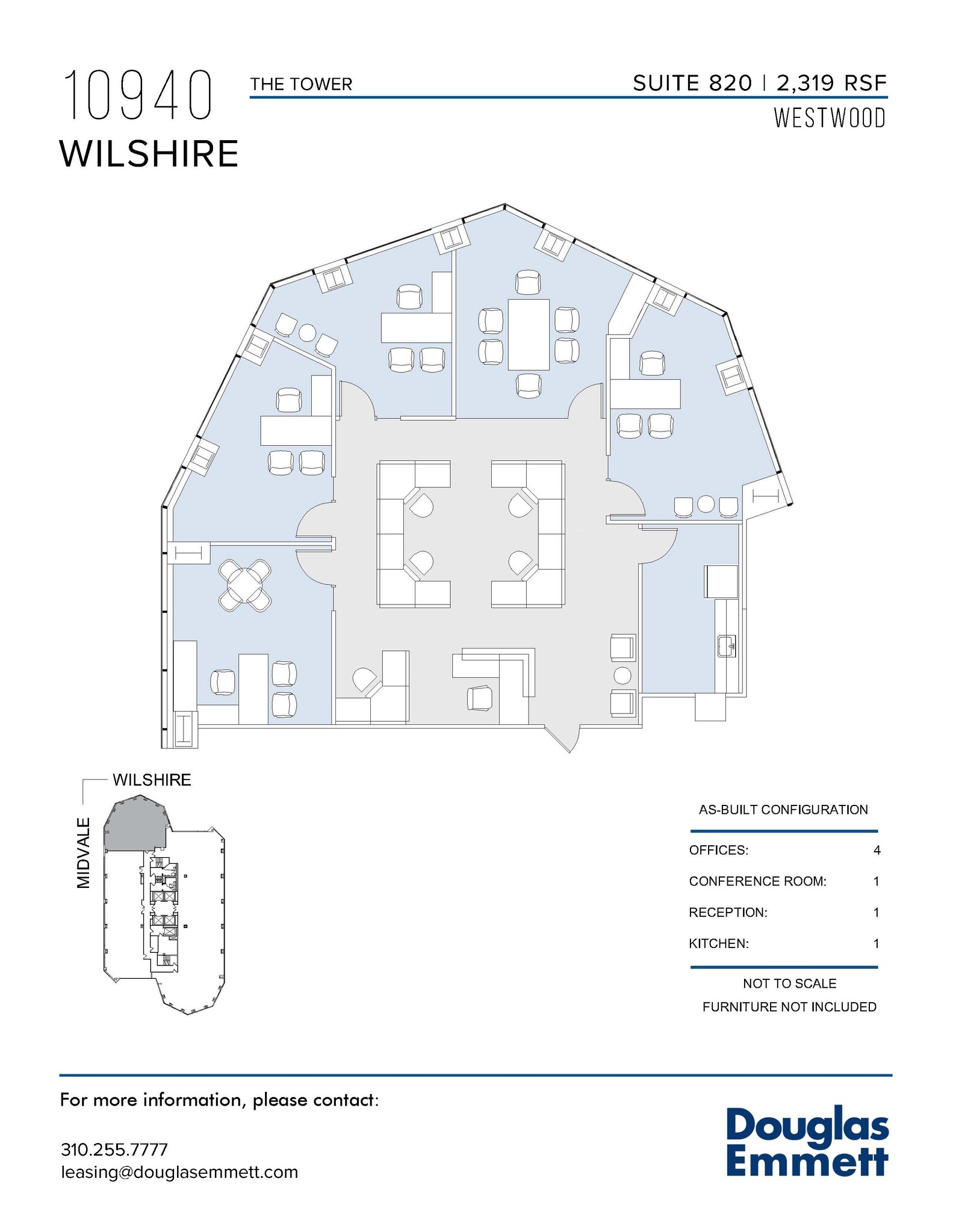 10940 Wilshire Blvd, Los Angeles, CA en alquiler Plano de la planta- Imagen 1 de 1