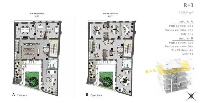 52 Rue De Monceau, Paris en alquiler Plano de la planta- Imagen 1 de 4