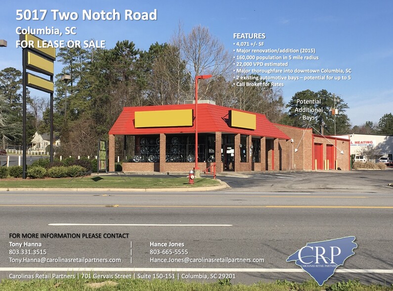 5017 Two Notch Rd, Columbia, SC en alquiler - Foto del edificio - Imagen 1 de 4