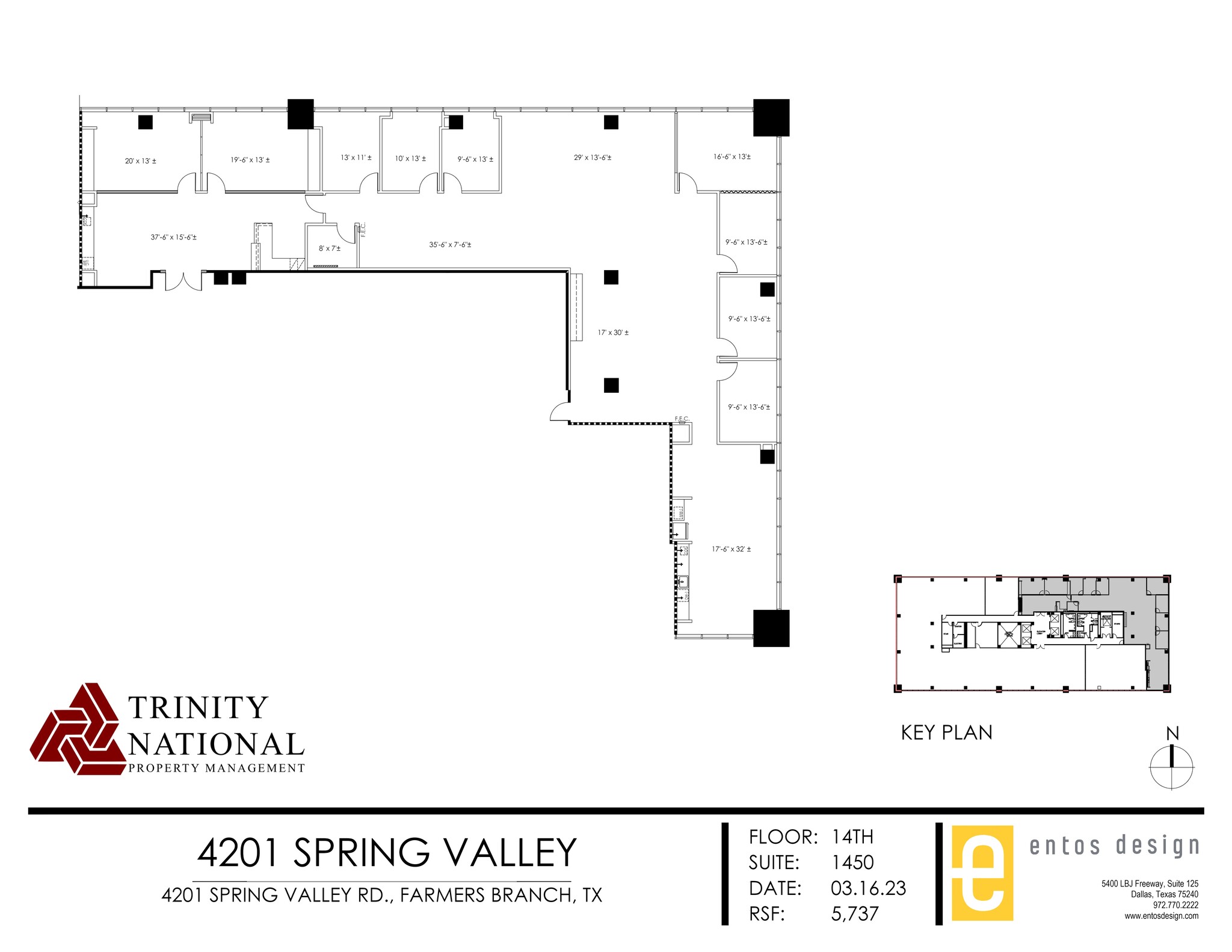 4201 Spring Valley Rd, Dallas, TX en alquiler Plano del sitio- Imagen 1 de 1