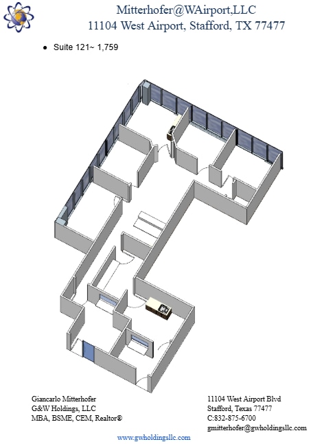 11104 W Airport Blvd, Stafford, TX en alquiler Plano de la planta- Imagen 1 de 1