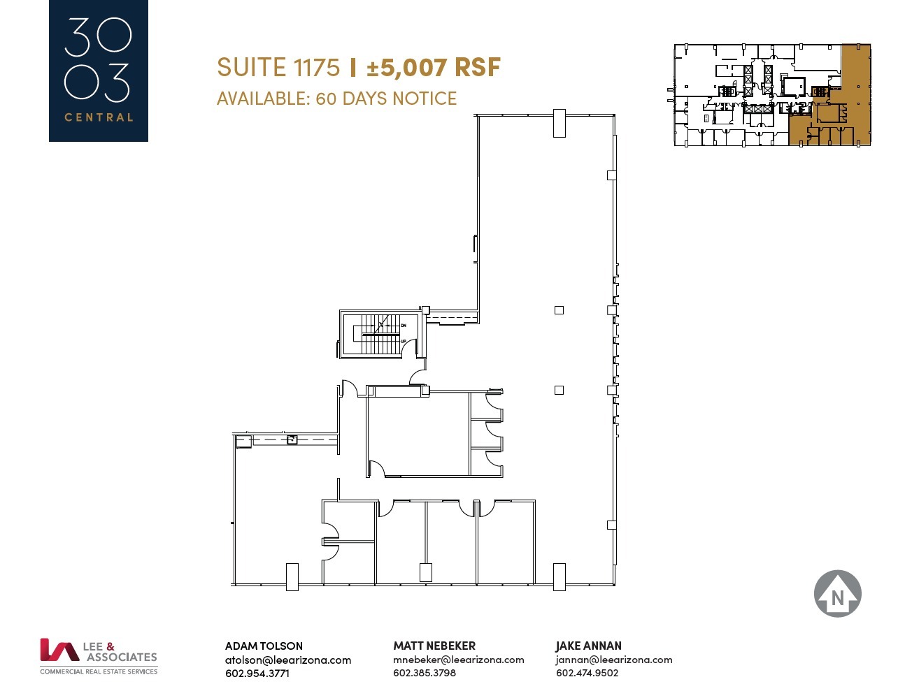 3003 N Central Ave, Phoenix, AZ en venta Plano de la planta- Imagen 1 de 1