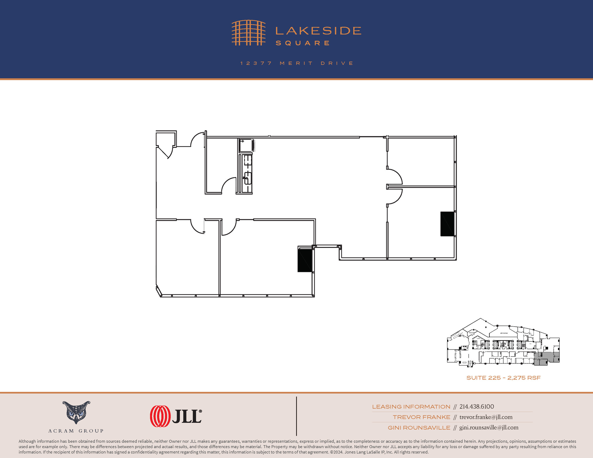 12377 Merit Dr, Dallas, TX en alquiler Plano de la planta- Imagen 1 de 1