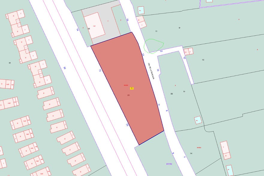 Carretera de l'Estació, 70, Peñíscola, Castellón en venta - Plano de solar - Imagen 1 de 2