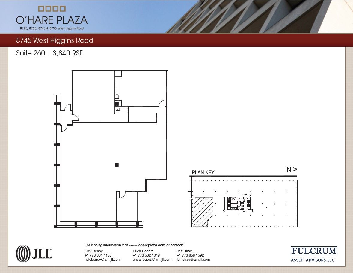 8725 W Higgins Rd, Chicago, IL en alquiler Plano de la planta- Imagen 1 de 1