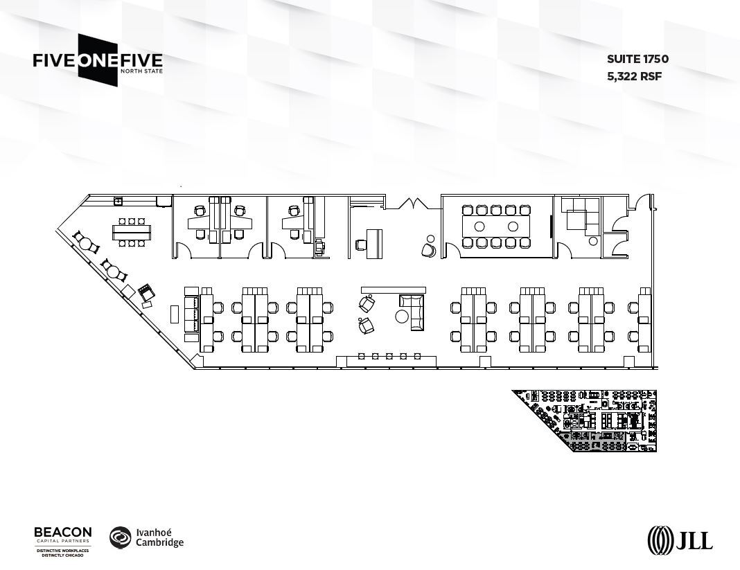 515 N State St, Chicago, IL en alquiler Plano de la planta- Imagen 1 de 2