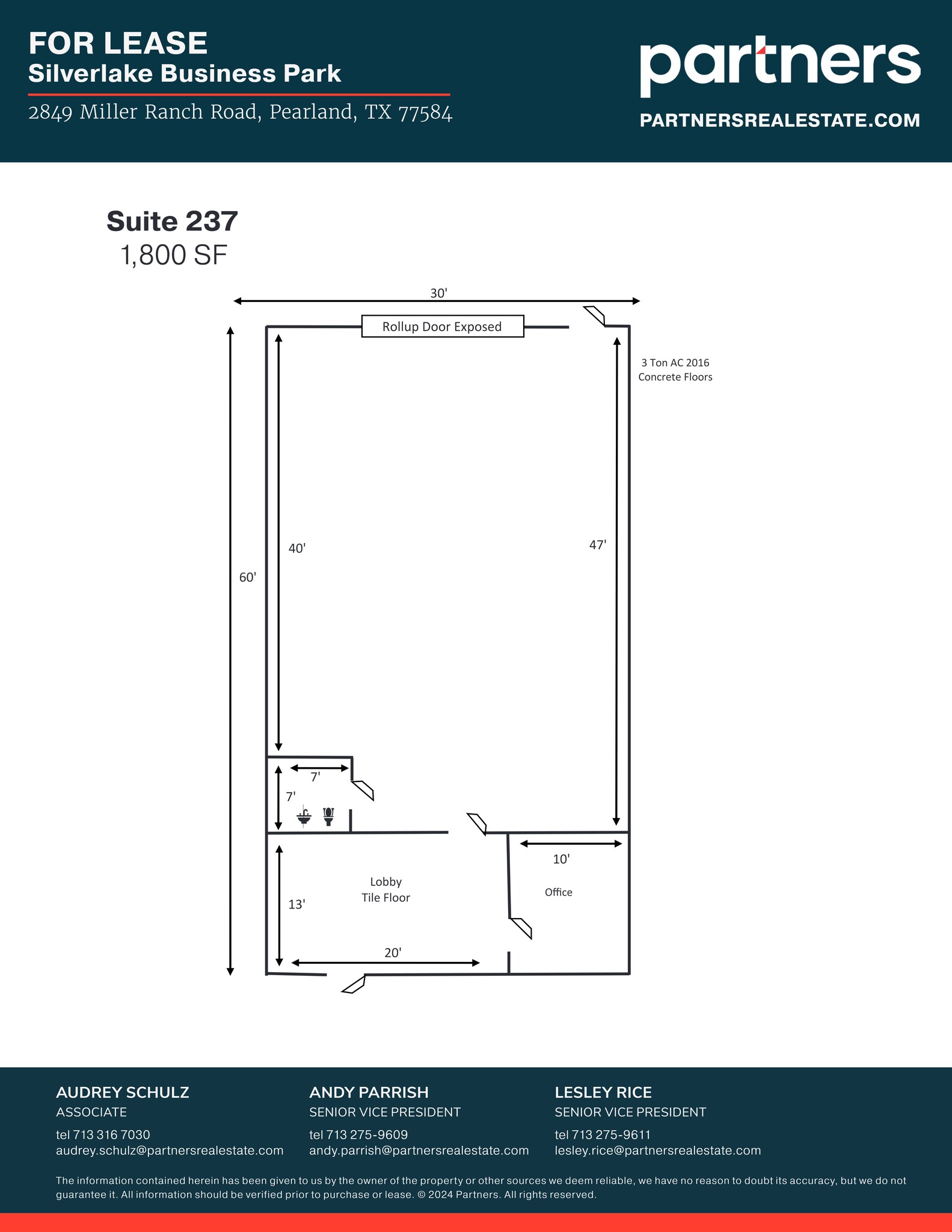 2825 Miller Ranch Rd, Pearland, TX en alquiler Plano del sitio- Imagen 1 de 1