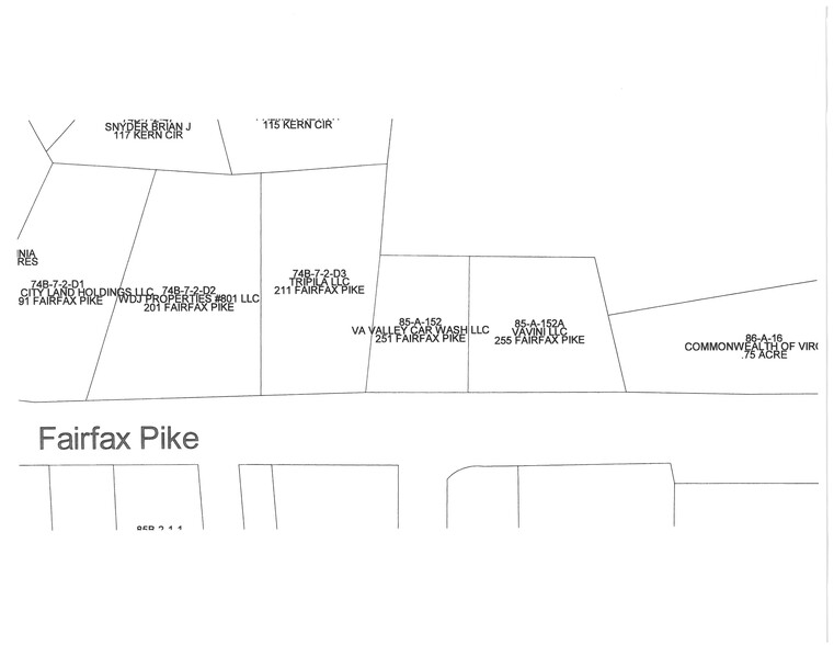 251 Fairfax Pike, Stephens City, VA en venta - Plano de solar - Imagen 3 de 3