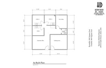 18356-18388 Clark St, Tarzana, CA en alquiler Plano de la planta- Imagen 1 de 8